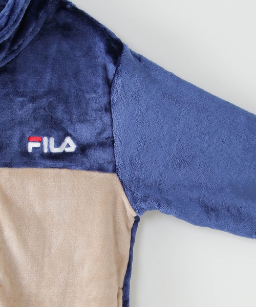 FILA(フィラ)の「FILA フィラ フリース切り替えジャケット(130~160cm)(ブルゾン・キッズ・ブラック/ネイビー・130/140/150/160)」の3枚目の写真