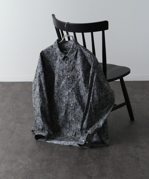 Art re A select（アトリエセレクト）の「【MADE IN JAPAN】VINTAGE-LIKE PAISLEY OVERSIZED SHIRTS/ヴィンテージ古着風 ペイズリーオーバーサイズシャツ（シャツ/ブラウス・メンズ・ネイビー/モカ/ブラック系その他/ベージュ系その他/グリーン系その他/ブルー系その他/チャコールグレー/ブラック系その他2/パープル/ベージュ/ブラウン系その他/ライトグレー/レッド・M/L）」の9枚目の写真
