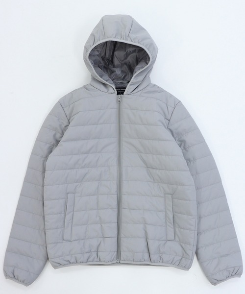 GIORDANO（ジョルダーノ）の「[ GIORDANO ]パデッドフードジャケット (ユニセックス)（ダウンジャケット/コート・レディース・ネイビー/グレー・SMALL/MEDIUM/LARGE/X-LARGE）」の7枚目の写真