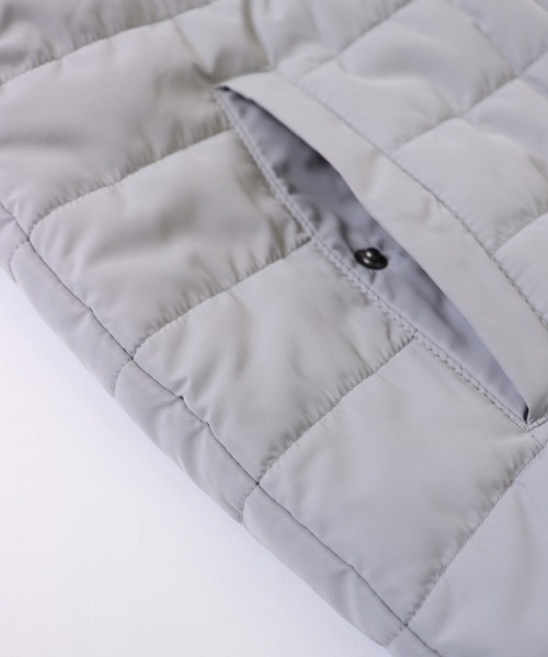 GIORDANO（ジョルダーノ）の「[ GIORDANO ]パデッドフードジャケット (ユニセックス)（ダウンジャケット/コート・レディース・ネイビー/グレー・SMALL/MEDIUM/LARGE/X-LARGE）」の12枚目の写真