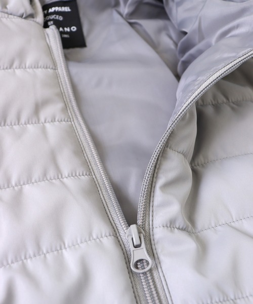 GIORDANO（ジョルダーノ）の「[ GIORDANO ]パデッドフードジャケット (ユニセックス)（ダウンジャケット/コート・レディース・ネイビー/グレー・SMALL/MEDIUM/LARGE/X-LARGE）」の13枚目の写真