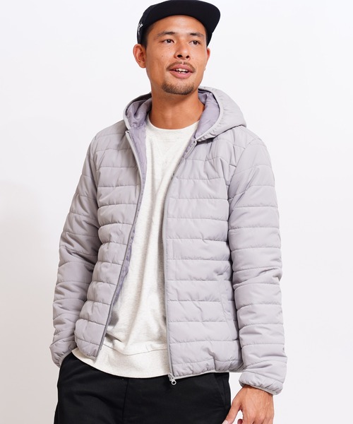 GIORDANO（ジョルダーノ）の「[ GIORDANO ]パデッドフードジャケット (ユニセックス)（ダウンジャケット/コート・レディース・ネイビー/グレー・SMALL/MEDIUM/LARGE/X-LARGE）」の18枚目の写真