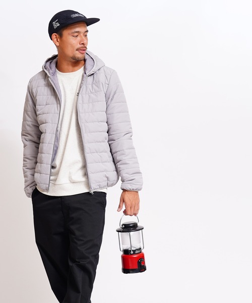 GIORDANO（ジョルダーノ）の「[ GIORDANO ]パデッドフードジャケット (ユニセックス)（ダウンジャケット/コート・レディース・ネイビー/グレー・SMALL/MEDIUM/LARGE/X-LARGE）」の19枚目の写真