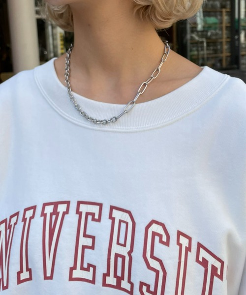 CIAOPANIC(チャオパニック)の「ヘビーウェイトプリントロゴスウェット(スウェット・レディース・チャコールグレー/オフホワイト/グレー・ONE SIZE)」の5枚目の写真