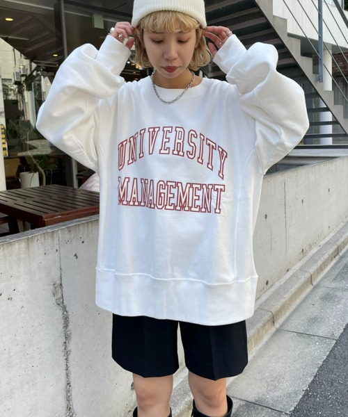 CIAOPANIC(チャオパニック)の「ヘビーウェイトプリントロゴスウェット(スウェット・レディース・チャコールグレー/オフホワイト/グレー・ONE SIZE)」の20枚目の写真