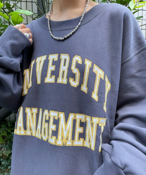 CIAOPANIC(チャオパニック)の「ヘビーウェイトプリントロゴスウェット(スウェット・レディース・チャコールグレー/オフホワイト/グレー・ONE SIZE)」の10枚目の写真