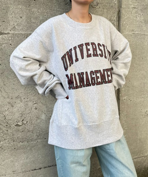 CIAOPANIC(チャオパニック)の「ヘビーウェイトプリントロゴスウェット(スウェット・レディース・チャコールグレー/オフホワイト/グレー・ONE SIZE)」の6枚目の写真