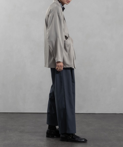 Adoon plain（アドーンプレーン）の「【Adoon plain】タイロッケンジャケット（テーラードジャケット・メンズ・グレー/ブラック・MEDIUM/LARGE）」の13枚目の写真