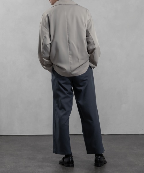 Adoon plain（アドーンプレーン）の「【Adoon plain】タイロッケンジャケット（テーラードジャケット・メンズ・グレー/ブラック・MEDIUM/LARGE）」の16枚目の写真
