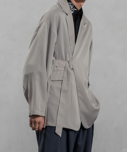 Adoon plain（アドーンプレーン）の「【Adoon plain】タイロッケンジャケット（テーラードジャケット・メンズ・グレー/ブラック・MEDIUM/LARGE）」の12枚目の写真