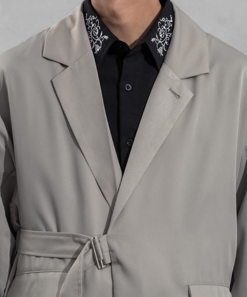 Adoon plain（アドーンプレーン）の「【Adoon plain】タイロッケンジャケット（テーラードジャケット・メンズ・グレー/ブラック・MEDIUM/LARGE）」の9枚目の写真