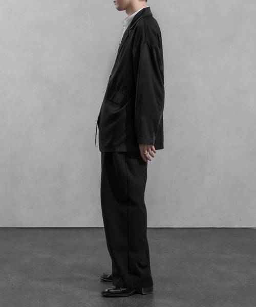 Adoon plain（アドーンプレーン）の「【Adoon plain】タイロッケンジャケット（テーラードジャケット・メンズ・グレー/ブラック・MEDIUM/LARGE）」の5枚目の写真