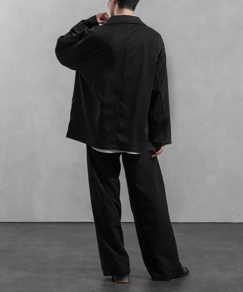 Adoon plain（アドーンプレーン）の「【Adoon plain】タイロッケンジャケット（テーラードジャケット・メンズ・グレー/ブラック・MEDIUM/LARGE）」の10枚目の写真