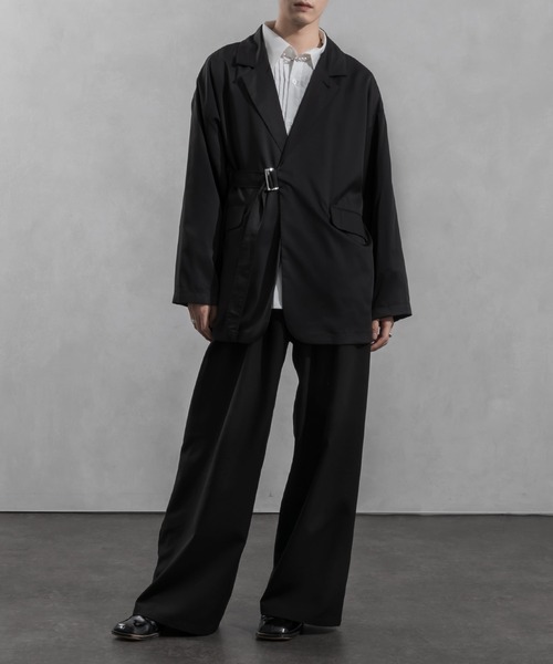 Adoon plain（アドーンプレーン）の「【Adoon plain】タイロッケンジャケット（テーラードジャケット・メンズ・グレー/ブラック・MEDIUM/LARGE）」の15枚目の写真