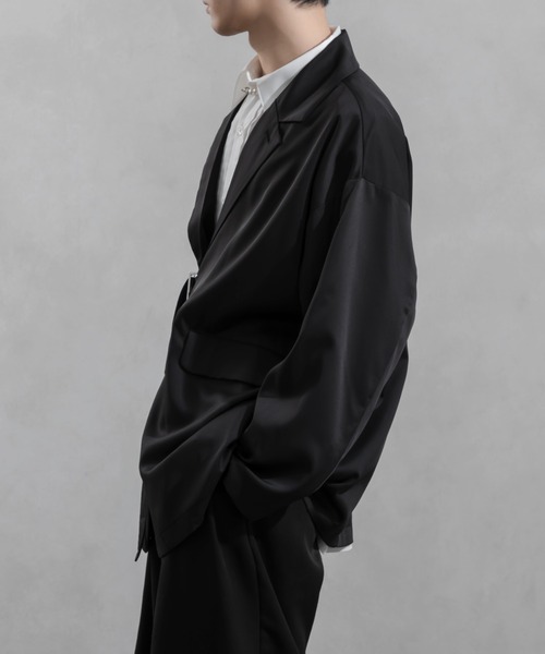 Adoon plain（アドーンプレーン）の「【Adoon plain】タイロッケンジャケット（テーラードジャケット・メンズ・グレー/ブラック・MEDIUM/LARGE）」の11枚目の写真