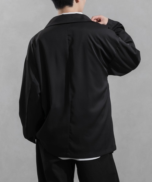 Adoon plain（アドーンプレーン）の「【Adoon plain】タイロッケンジャケット（テーラードジャケット・メンズ・グレー/ブラック・MEDIUM/LARGE）」の18枚目の写真