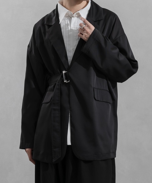 Adoon plain（アドーンプレーン）の「【Adoon plain】タイロッケンジャケット（テーラードジャケット・メンズ・グレー/ブラック・MEDIUM/LARGE）」の7枚目の写真