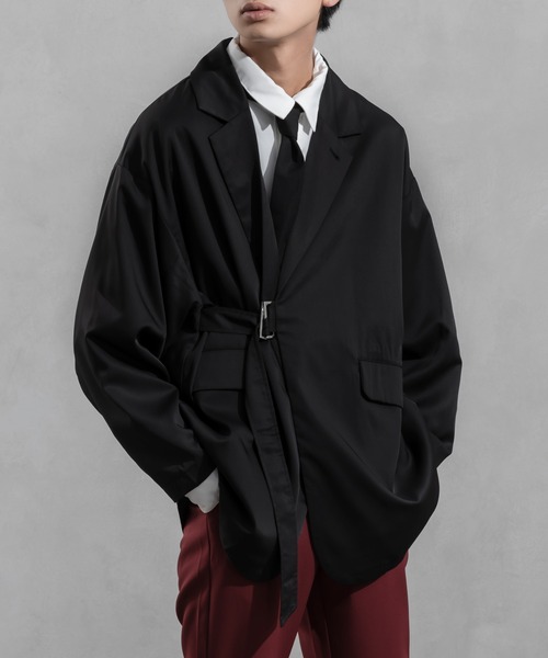 Adoon plain（アドーンプレーン）の「【Adoon plain】タイロッケンジャケット（テーラードジャケット・メンズ・グレー/ブラック・MEDIUM/LARGE）」の20枚目の写真