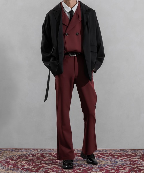 Adoon plain（アドーンプレーン）の「【Adoon plain】タイロッケンジャケット（テーラードジャケット・メンズ・グレー/ブラック・MEDIUM/LARGE）」の22枚目の写真