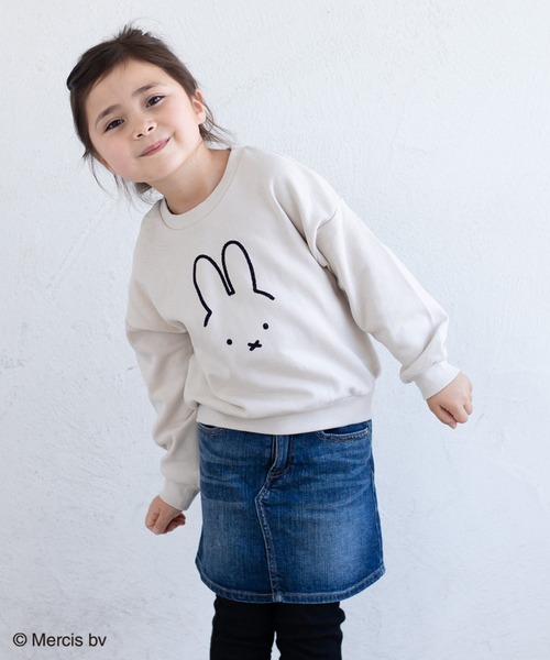 JAM & LINK（ジャムアンドリンク）の「【miffy】 ミッフィー / トレーナー（スウェット・キッズ・A/B/C/D/E/F/G・80ｃｍ/90cm/100cm/130cm/140cm/110cm/120cm）」の2枚目の写真