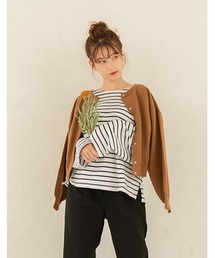 chocomee | snap button short cardigan/スナップボタンショートカーディガン(カーディガン/ボレロ)