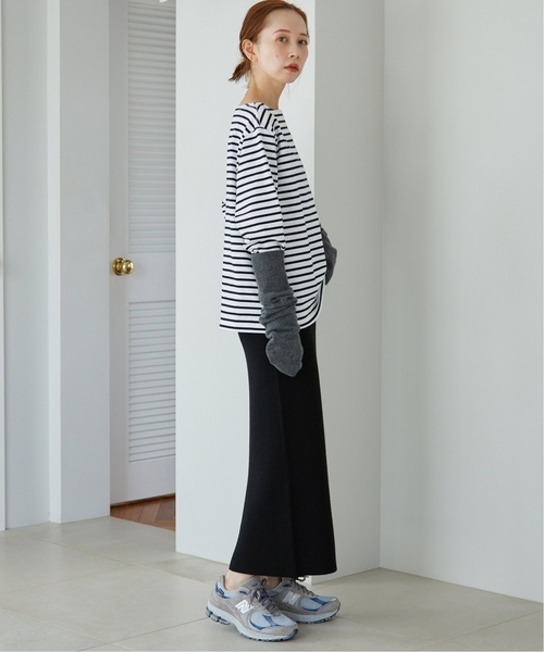 SLOBE IENA（スローブイエナ）の「《追加》ウォッシャブルミラノリブタイトスカート（スカート・レディース・グレー/ブラック・36/38/40）」の3枚目の写真