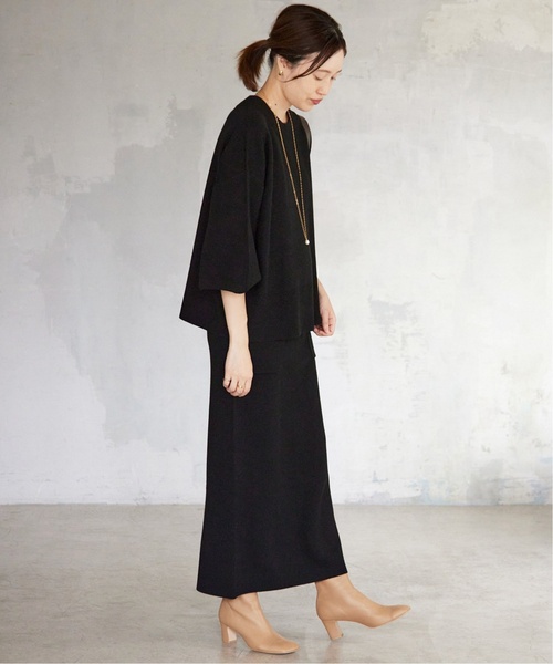 SLOBE IENA（スローブイエナ）の「《追加》ウォッシャブルミラノリブタイトスカート（スカート・レディース・グレー/ブラック・36/38/40）」の17枚目の写真