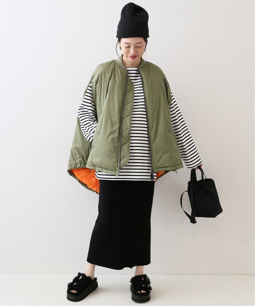 SLOBE IENA（スローブイエナ）の「《追加》ウォッシャブルミラノリブタイトスカート（スカート・レディース・グレー/ブラック・36/38/40）」の11枚目の写真