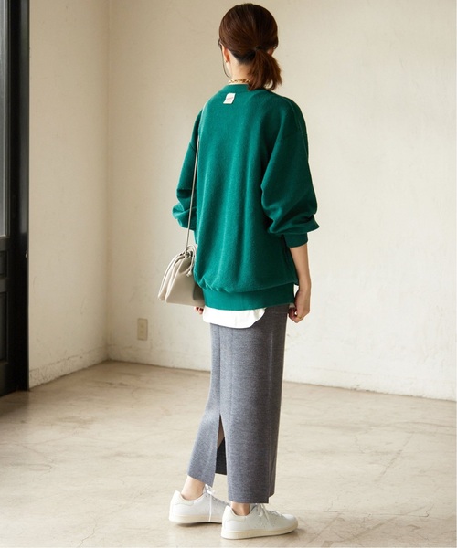 SLOBE IENA（スローブイエナ）の「《追加》ウォッシャブルミラノリブタイトスカート（スカート・レディース・グレー/ブラック・36/38/40）」の13枚目の写真