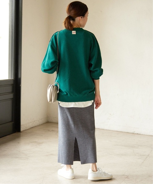 SLOBE IENA（スローブイエナ）の「《追加》ウォッシャブルミラノリブタイトスカート（スカート・レディース・グレー/ブラック・36/38/40）」の20枚目の写真