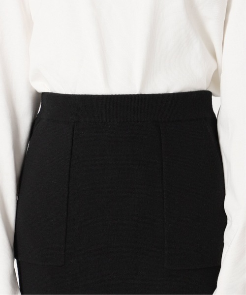 SLOBE IENA（スローブイエナ）の「《追加》ウォッシャブルミラノリブタイトスカート（スカート・レディース・グレー/ブラック・36/38/40）」の14枚目の写真