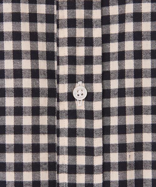 SOVEREIGN(ソブリン)の「<SOVEREIGN> トーマスメイソン ギンガムチェック バンドカラーシャツ(シャツ/ブラウス・メンズ・ブラック・S/M/L/XL)」の3枚目の写真