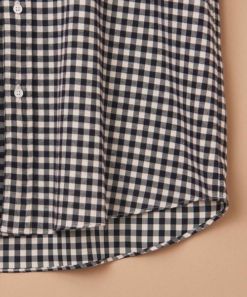 SOVEREIGN(ソブリン)の「<SOVEREIGN> トーマスメイソン ギンガムチェック バンドカラーシャツ(シャツ/ブラウス・メンズ・ブラック・S/M/L/XL)」の6枚目の写真