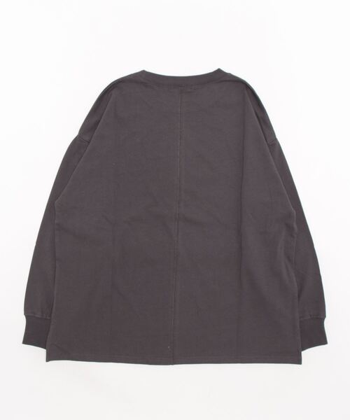 Samansa Mos2（サマンサ モスモス）の「柄アソートロングTシャツ（Tシャツ/カットソー・レディース・オフホワイト/ブラック/ベージュ/チャコール・ﾌﾘ-）」の20枚目の写真