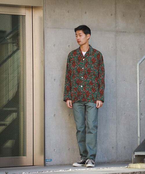 BEAMS（ビームス）の「BEAMS / パジャマ イージーシャツ（シャツ/ブラウス・メンズ・ホワイト/グリーン・XL/M/S/L）」の6枚目の写真