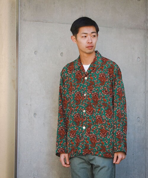 BEAMS（ビームス）の「BEAMS / パジャマ イージーシャツ（シャツ/ブラウス・メンズ・ホワイト/グリーン・XL/M/S/L）」の9枚目の写真