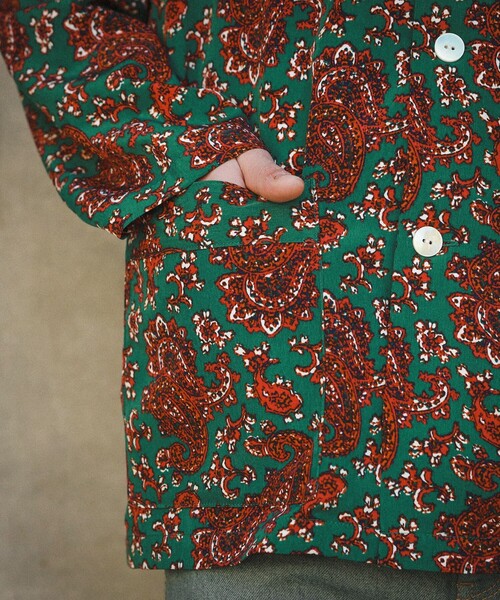 BEAMS（ビームス）の「BEAMS / パジャマ イージーシャツ（シャツ/ブラウス・メンズ・ホワイト/グリーン・XL/M/S/L）」の10枚目の写真