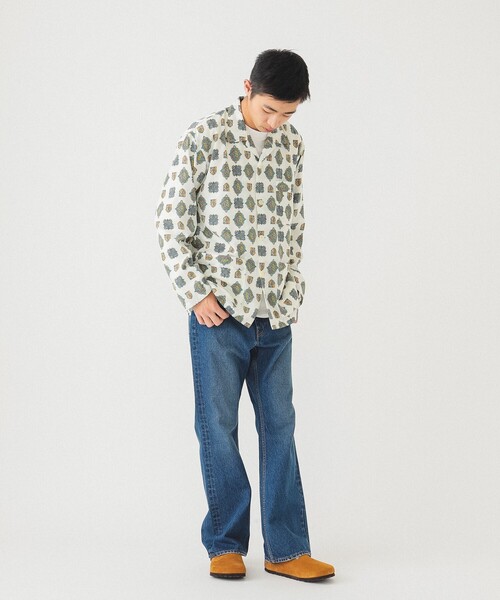 BEAMS（ビームス）の「BEAMS / パジャマ イージーシャツ（シャツ/ブラウス・メンズ・ホワイト/グリーン・XL/M/S/L）」の11枚目の写真
