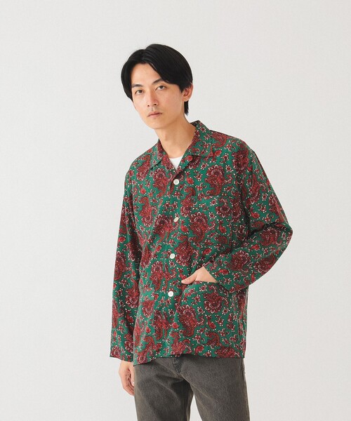BEAMS（ビームス）の「BEAMS / パジャマ イージーシャツ（シャツ/ブラウス・メンズ・ホワイト/グリーン・XL/M/S/L）」の14枚目の写真