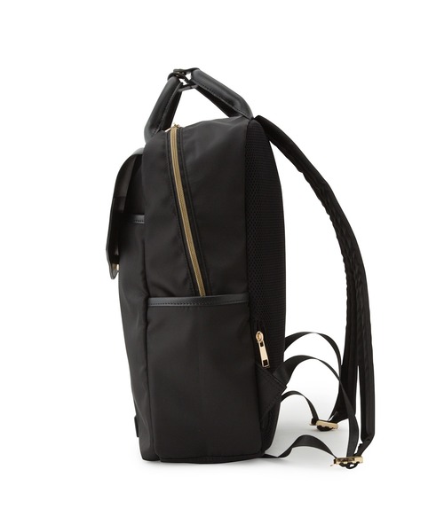 ROPE' PICNIC（ロペピクニック）の「【WEB限定カラー:ベージュ】撥水加工/A4対応リサイクルポリエステルコンビスクエアリュック13L（バックパック/リュック・レディース・ブラック/ベージュ/ネイビー・FREE）」の4枚目の写真