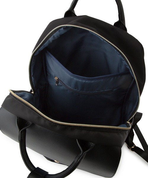 ROPE' PICNIC（ロペピクニック）の「【WEB限定カラー:ベージュ】撥水加工/A4対応リサイクルポリエステルコンビスクエアリュック13L（バックパック/リュック・レディース・ブラック/ベージュ/ネイビー・FREE）」の16枚目の写真