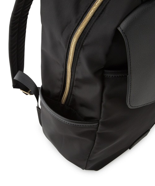 ROPE' PICNIC（ロペピクニック）の「【WEB限定カラー:ベージュ】撥水加工/A4対応リサイクルポリエステルコンビスクエアリュック13L（バックパック/リュック・レディース・ブラック/ベージュ/ネイビー・FREE）」の22枚目の写真