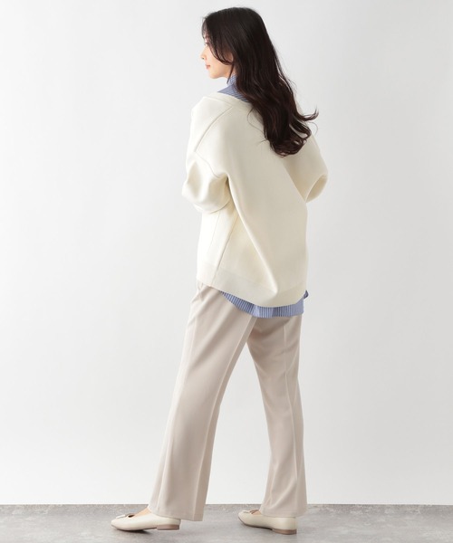 GLOBAL WORK(グローバルワーク)の「ウツクシルエットフレアパンツ/163440(その他パンツ・レディース・ブラウン/グリーン/アイボリー/ブラック・SMALL/MEDIUM/LARGE)」の6枚目の写真