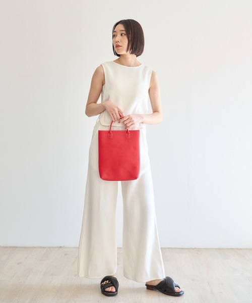 TASINAMI（タシナミ）の「TASINAMI × PR01. / PORTRAIT TOTE BAG -サスティナブルトートバッグ - (TA-PR-02)（トートバッグ・レディース・ホワイト/ブラック/ダークブラウン/ブラウン/グレー/キャメル/レッド/ピンク/イエロー/オレンジ/グリーン・FREE）」の17枚目の写真