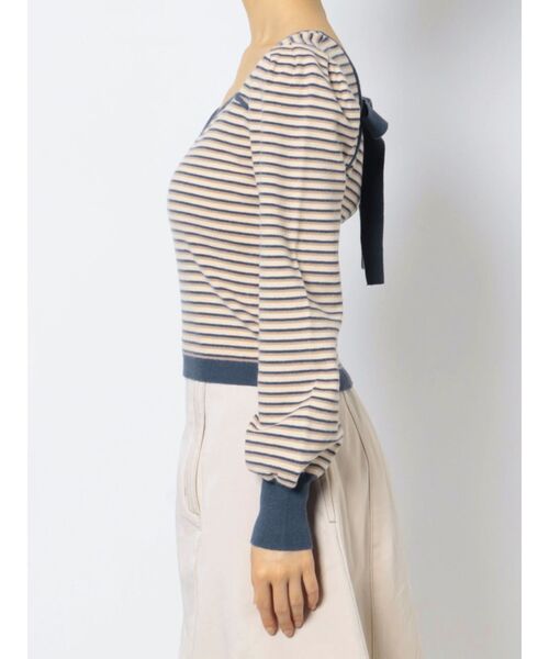 RESEXXY（リゼクシー）の「ハートネックニットトップス（ニット/セーター・レディース・ブラック/ベージュ/ブルー・FREE）」の15枚目の写真