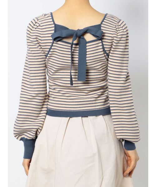 RESEXXY（リゼクシー）の「ハートネックニットトップス（ニット/セーター・レディース・ブラック/ベージュ/ブルー・FREE）」の18枚目の写真