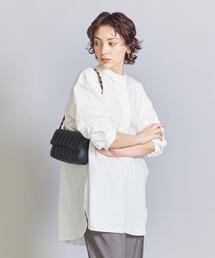 BEAUTY&YOUTH UNITED ARROWS | コットンタイプライター スキッパー チュニック -ウォッシャブル-(シャツ/ブラウス)