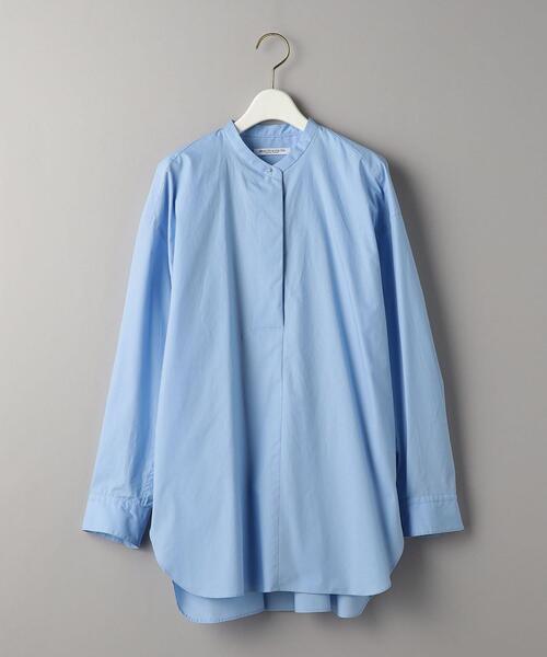 BEAUTY&YOUTH UNITED ARROWS（ビューティーアンドユースユナイテッドアローズ）の「コットンタイプライター スキッパー チュニック -ウォッシャブル-（シャツ/ブラウス・レディース・ホワイト/ライトブルー・S/M）」の12枚目の写真