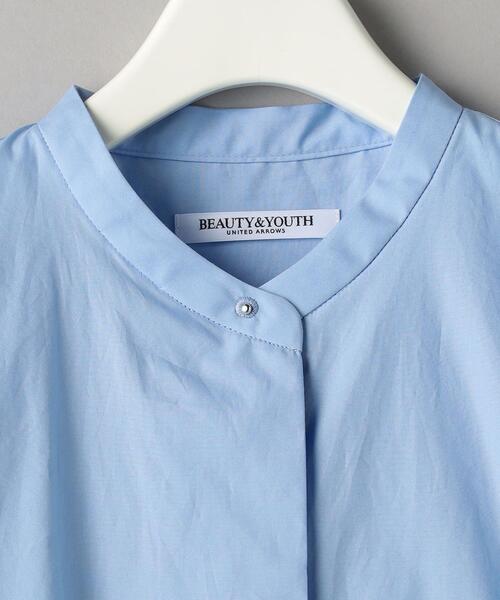 BEAUTY&YOUTH UNITED ARROWS（ビューティーアンドユースユナイテッドアローズ）の「コットンタイプライター スキッパー チュニック -ウォッシャブル-（シャツ/ブラウス・レディース・ホワイト/ライトブルー・S/M）」の18枚目の写真
