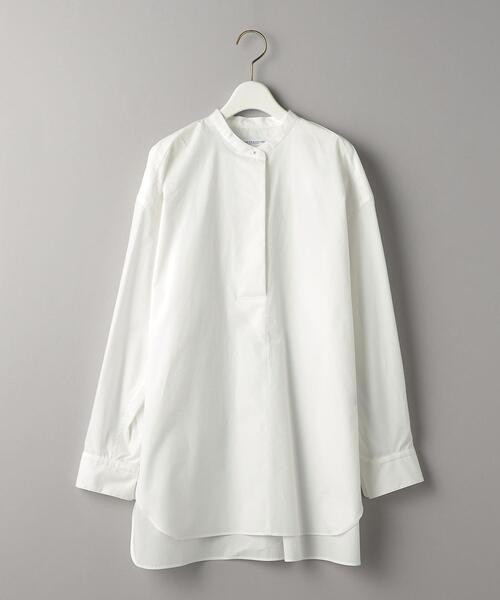 BEAUTY&YOUTH UNITED ARROWS（ビューティーアンドユースユナイテッドアローズ）の「コットンタイプライター スキッパー チュニック -ウォッシャブル-（シャツ/ブラウス・レディース・ホワイト/ライトブルー・S/M）」の21枚目の写真